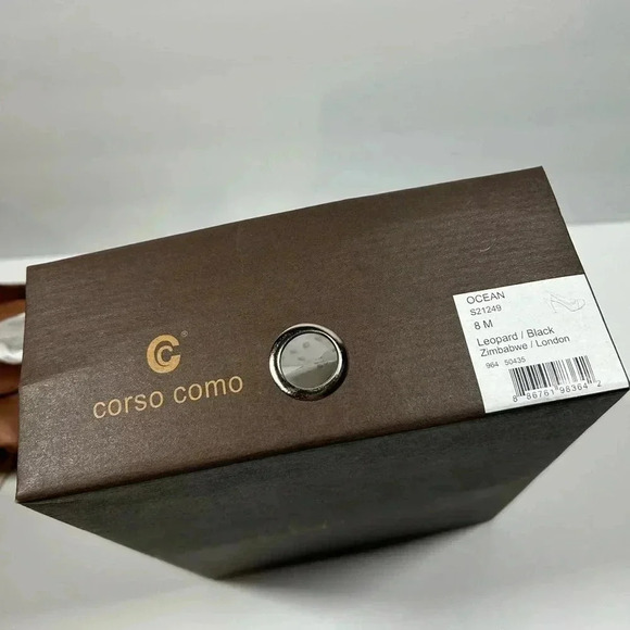 NEW!CorsocComo-Leopard cow hair, suede heel pumps size 8 - Picture 13 of 14